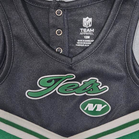NFL New York Jets Cheerleader Jersey Dress Size 12 MO NFL Team Apparel - Picture 3 of 6